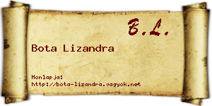 Bota Lizandra névjegykártya